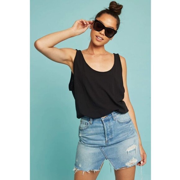 Distressed denim skirt - Picture 3 of 8